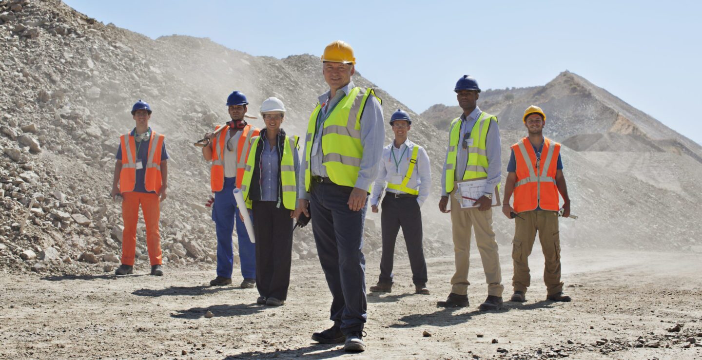 Culture fit blog Construction crew smiling on site